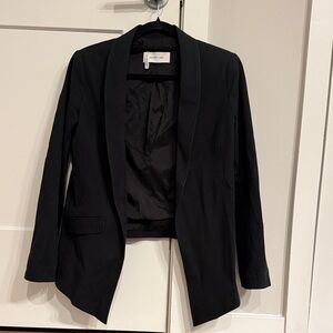 Derek Lam 10 Crosby Black Open-Front Women's Blazer